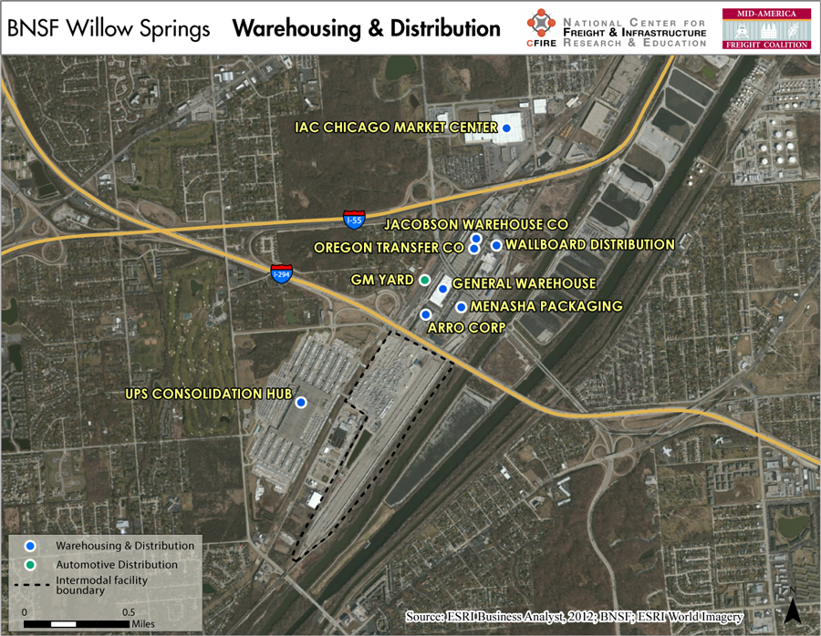 Bnsf Willow Springs Map Bnsf Chicago (Willow Springs) – Mid-America Freight Coalition